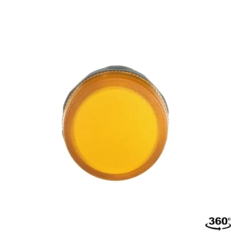 Compact Pilot Light - Pilot light head - Yellow - Illuminated - Lamptype: LED 24V AC/DC