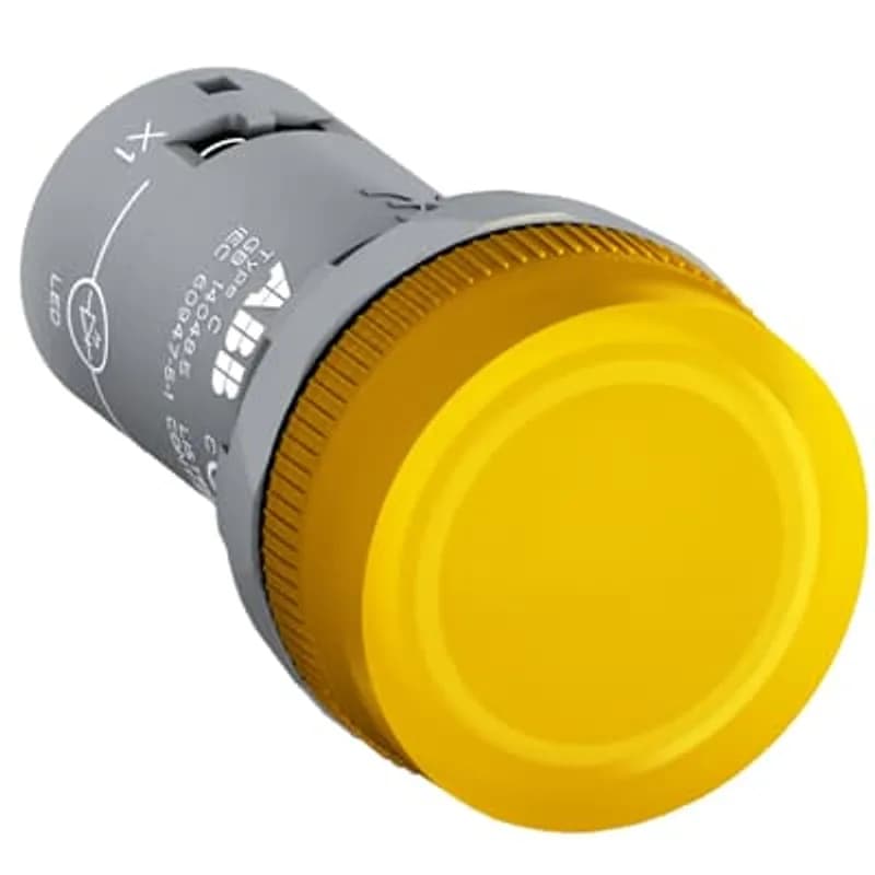 Compact Pilot Light - Pilot light head - Yellow - Illuminated - Lamptype: LED 48-60V AC/DC