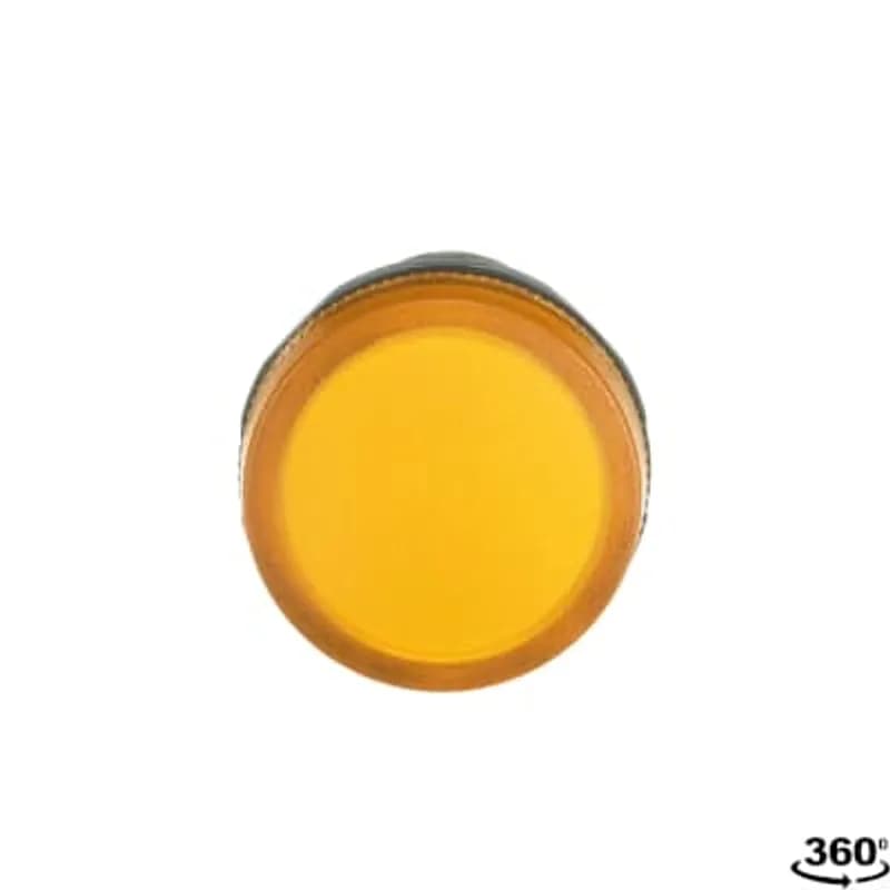 Compact Pilot Light - Pilot light head - Yellow - Illuminated - Lamptype: LED 220V DC