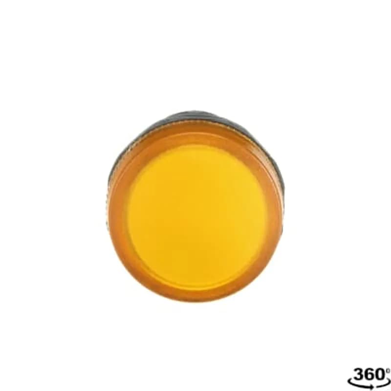 Compact Pilot Light - Pilot light head - Yellow - Illuminated - Lamptype: LED 110-130V DC