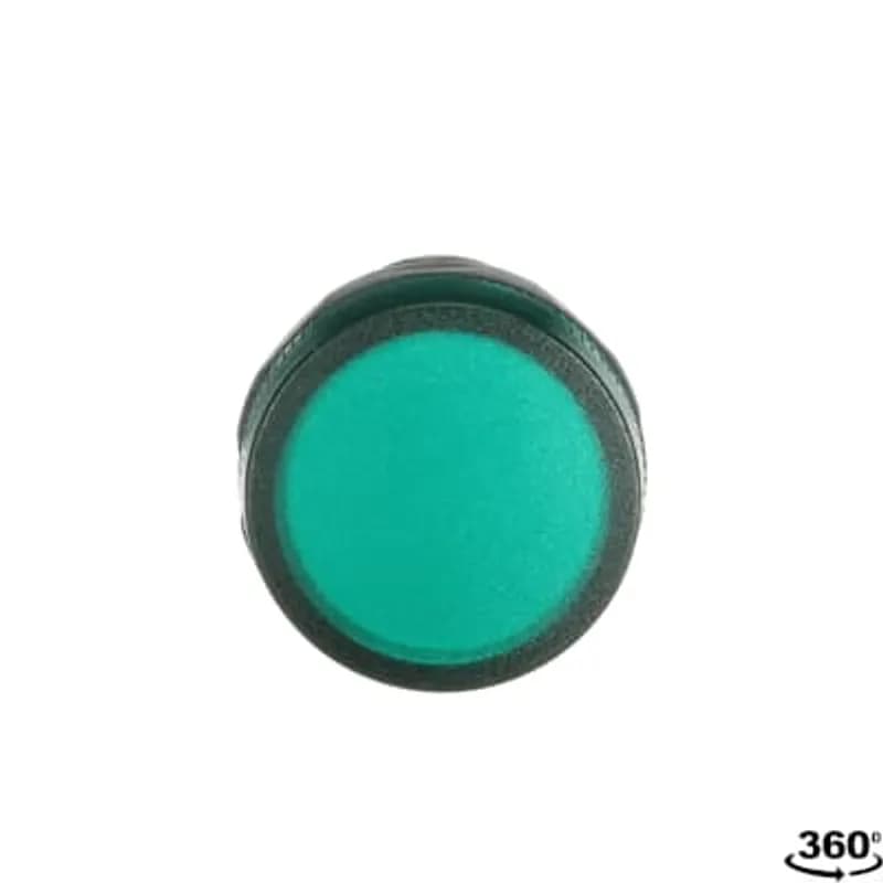 Compact Pilot Light - Pilot light head - Green - Illuminated - Lamptype: LED 230V AC