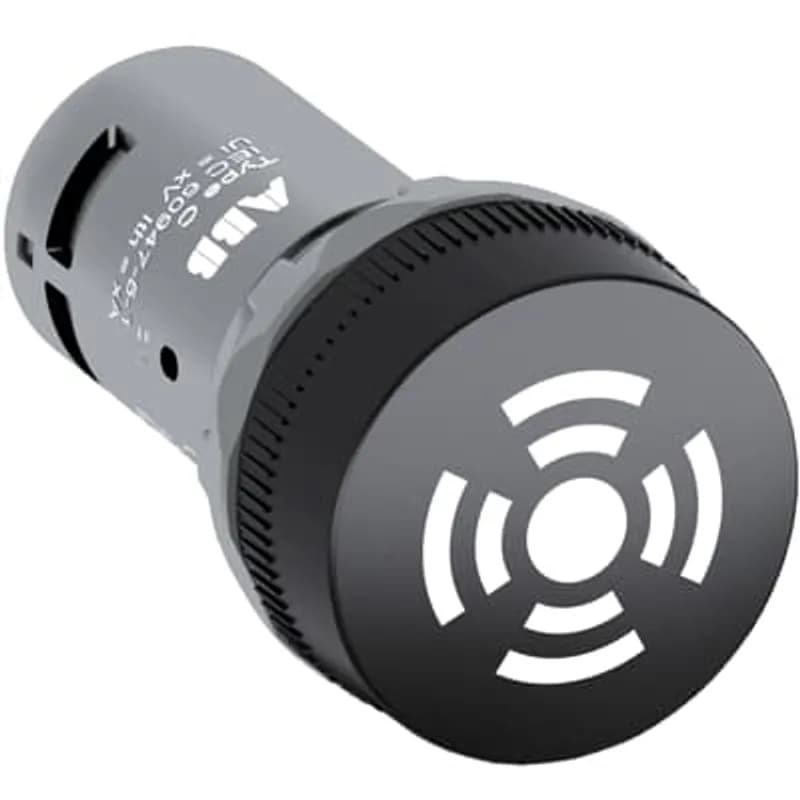 Compact Buzzer - Continuous sound without light - Black - Non-illuminated