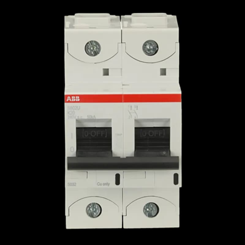 S802U-K20 2 Pole K Characteristic 20A 50kA 240/415VAC High Performance Circuit Breaker HPCB