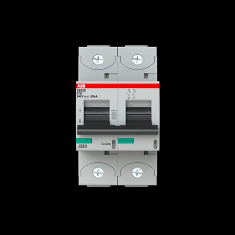 ABB - Electrification S802U-Z70 - S802U-Z70 2 Pole Z Characteristic 70A 50kA 240/415VAC High Performance Circuit Breaker HPCB