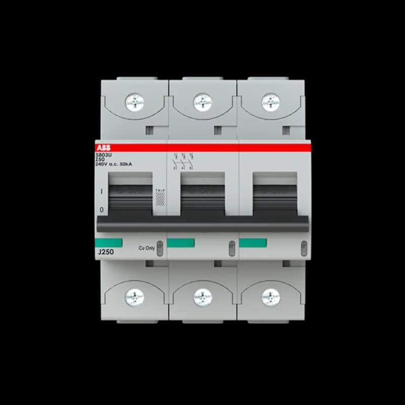 S803U-Z50 3 Pole Z Characteristic 50A 50kA 240/415VAC High Performance Circuit Breaker HPCB