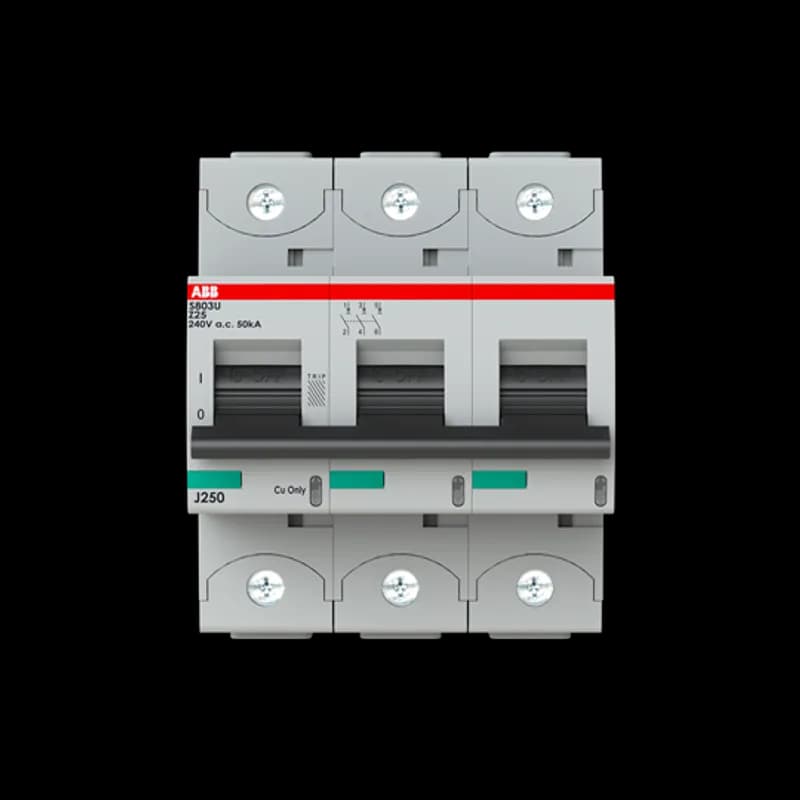 S803U-Z25 3 Pole Z Characteristic 25A 50kA 240/415VAC High Performance Circuit Breaker HPCB