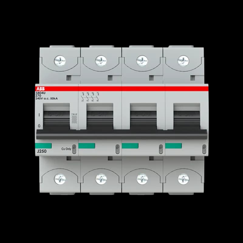 S804U-Z70 4 Pole Z Characteristic 70A 50kA 240/415VAC High Performance Circuit Breaker HPCB