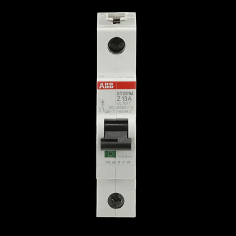 ST201M-Z13 Miniature Circuit Breaker ST201M-Z13 Miniature Circuit Breaker Z-Char., 10kA, 13A, 1P