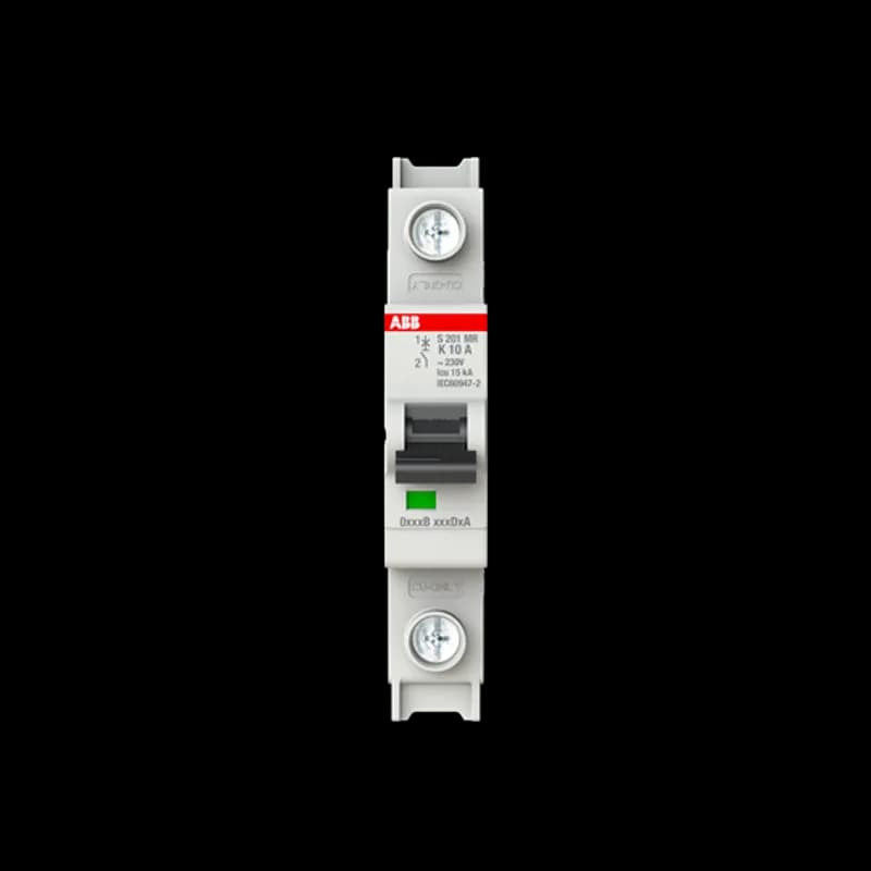 S201MR-K10 MCB K-Char., 10kA, 10A, 1P, RTT UL 1077, Ring Cable Lug
