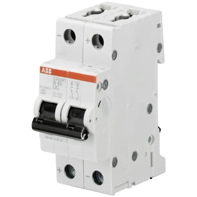 MCB S200MTUC 2P C 2A AC/DC RAIL