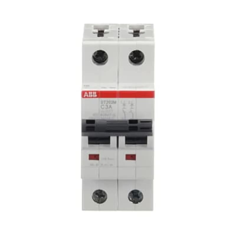 ST202M-C3 Miniature Circuit Breaker ST202M-C3 Miniature Circuit Breaker C-Char., 10kA, 3A, 2P