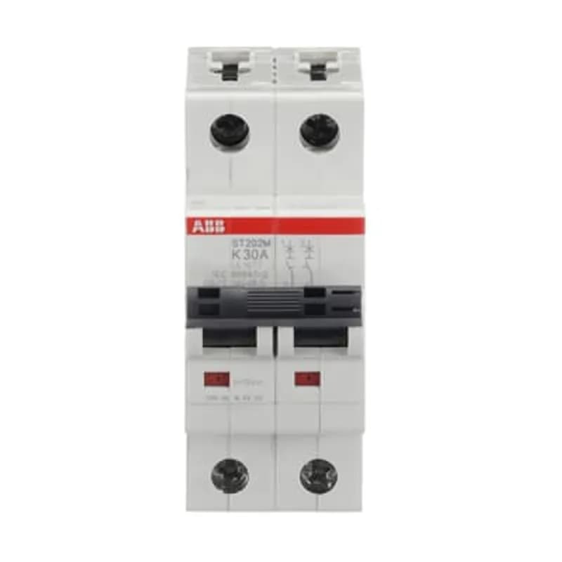 ST202M-K30 Miniature Circuit Breaker ST202M-K30 Miniature Circuit Breaker K-Char., 10kA, 30A, 2P