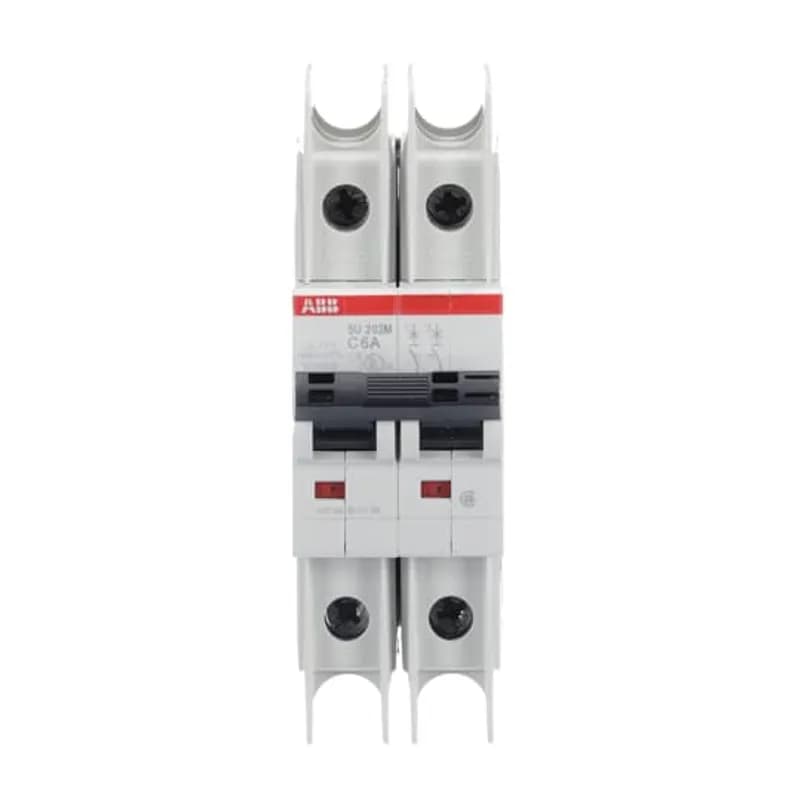 SU202M-C6 Miniature Circuit Breaker C-Char., 10kA, 6A, 2P UL489