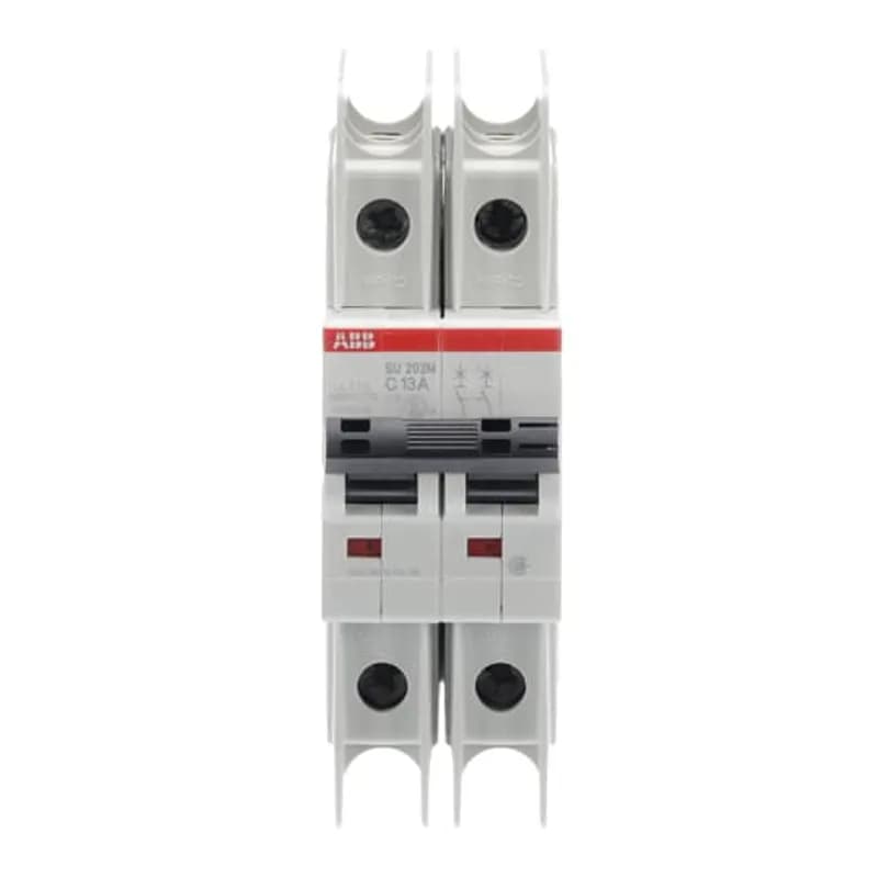 SU202M-C13 Miniature Circuit Breaker C-Char., 10kA, 13A, 2P UL489