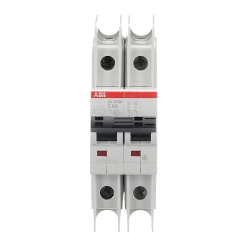 SU202M-C8 Miniature Circuit Breaker C-Char., 10kA, 8A, 2P UL489