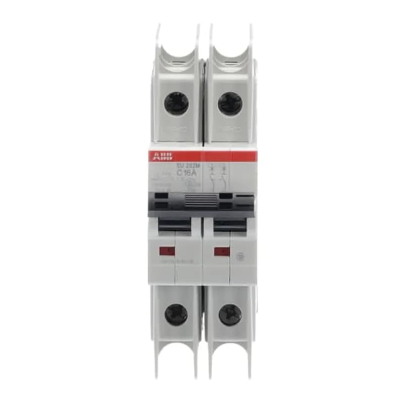 SU202M-C16 Miniature Circuit Breaker C-Char., 10kA, 16A, 2P UL489