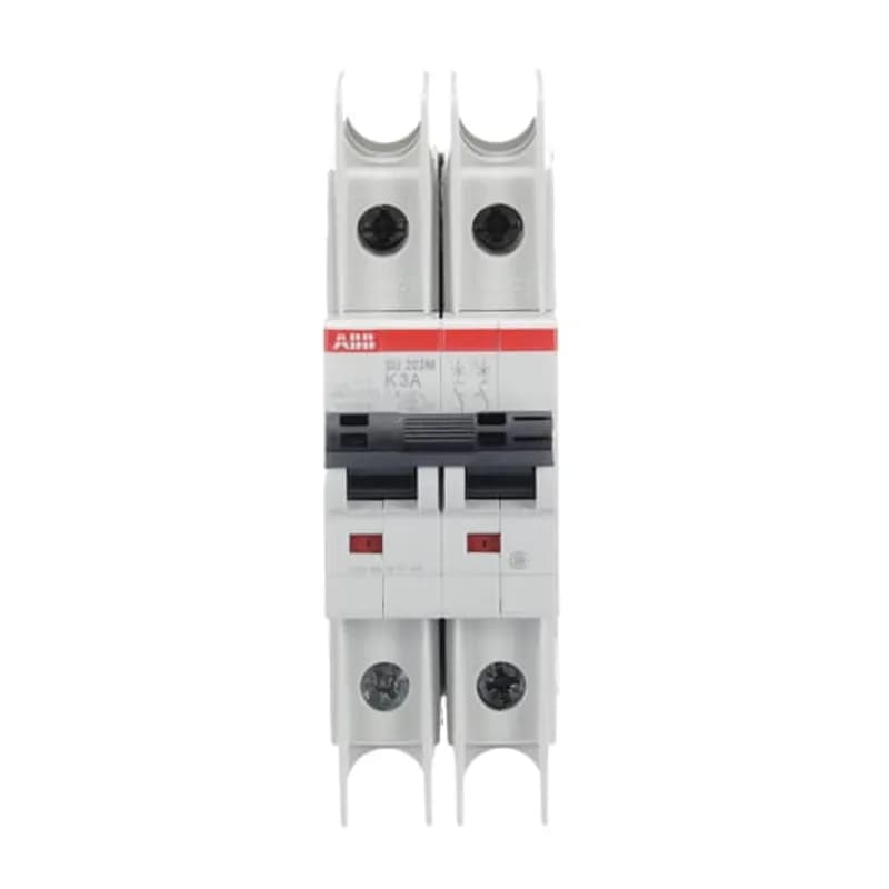 SU202M-K3 Miniature Circuit Breaker K-Char., 10kA, 3A, 2P UL489