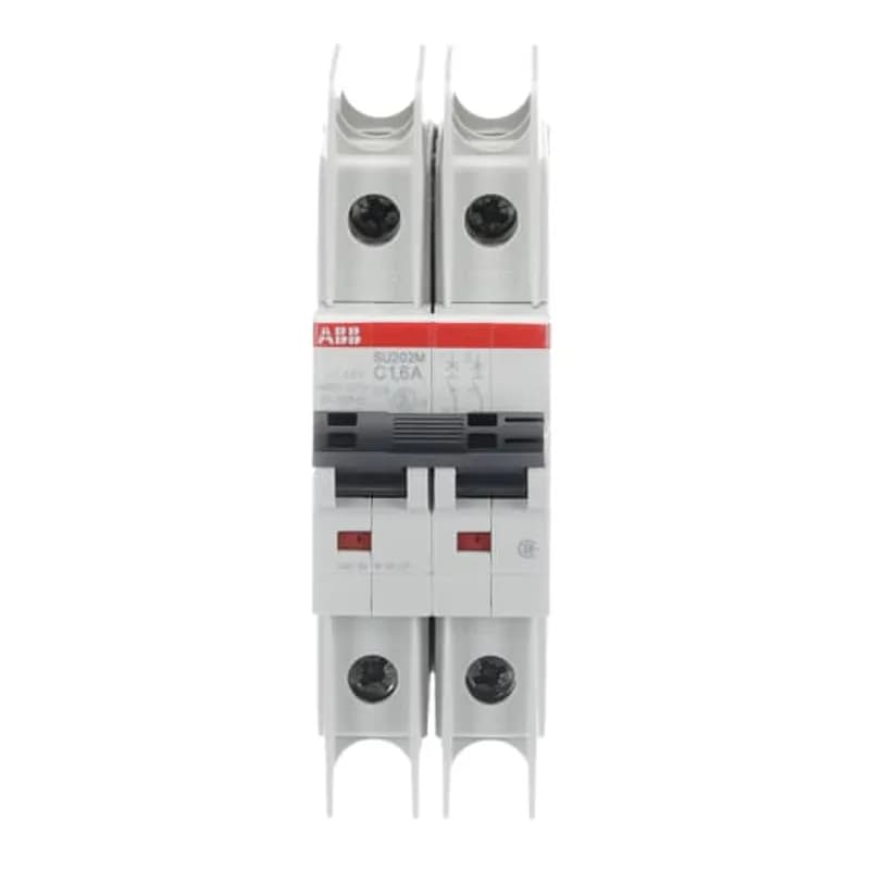 SU202M-C1,6 Miniature Circuit Breaker C-Char., 10kA, 1,6A, 2P UL489