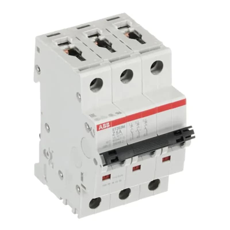 ST203M-Z5 Miniature Circuit Breaker ST203M-Z5 Miniature Circuit Breaker Z-Char., 10kA, 5A, 3P