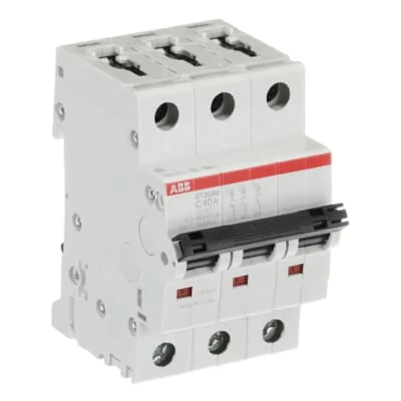 ST203M-C40 Miniature Circuit Breaker ST203M-C40 Miniature Circuit Breaker C-Char., 5kA, 40A, 3P