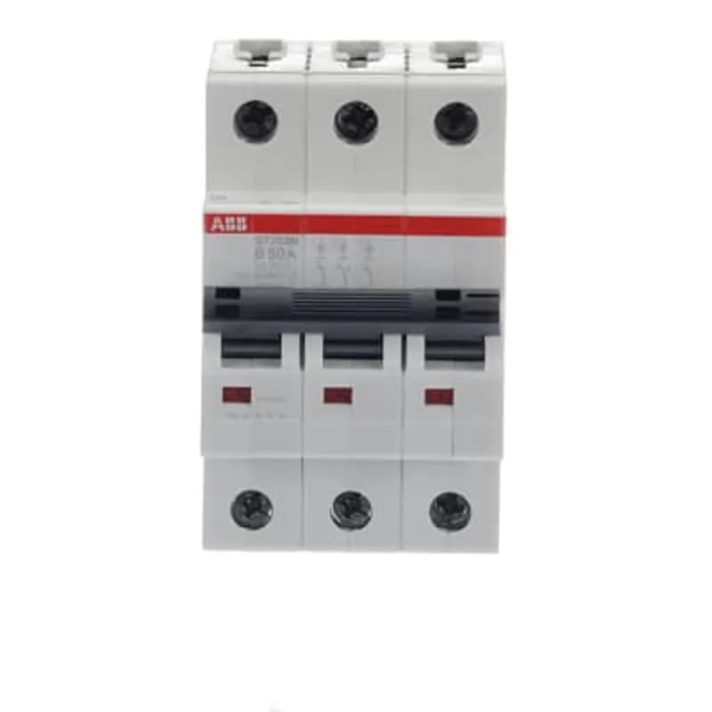 ST203M-B50 Miniature Circuit Breaker ST203M-B50 Miniature Circuit Breaker B-Char., 5kA, 50A, 3P