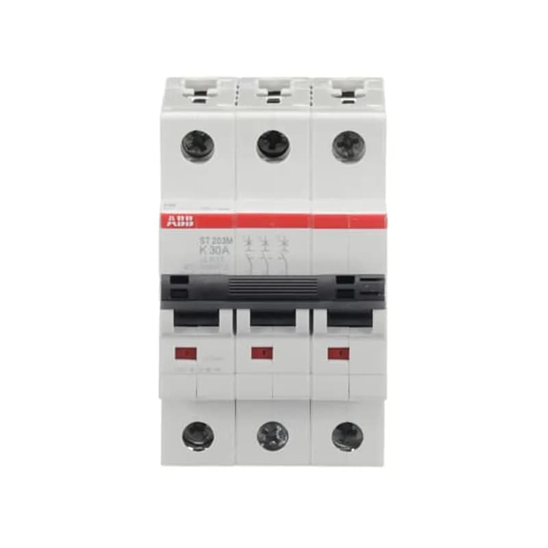 ST203M-K30 Miniature Circuit Breaker ST203M-K30 Miniature Circuit Breaker K-Char., 10kA, 30A, 3P