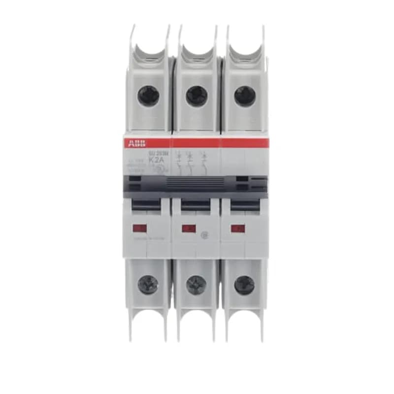SU203M-K2 Miniature Circuit Breaker K-Char., 10kA, 2A, 3P UL489