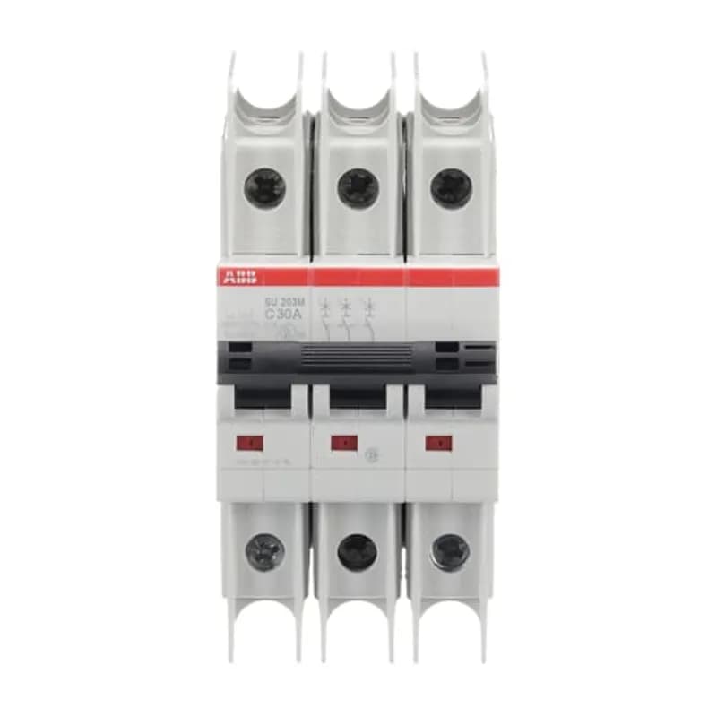 SU203M-C30 Miniature Circuit Breaker C-Char., 10kA, 30A, 3P UL489