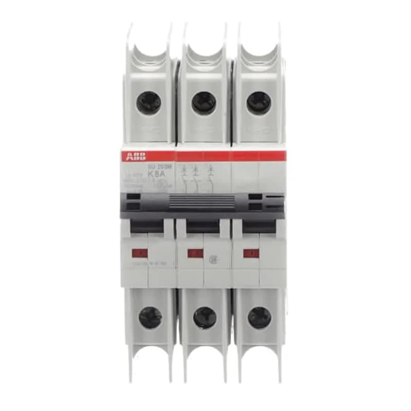 SU203M-K8 Miniature Circuit Breaker K-Char., 10kA, 8A, 3P UL489