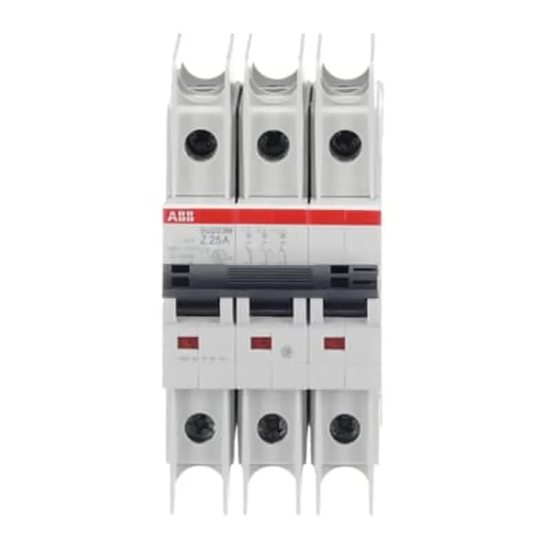 SU203M-Z25 Miniature Circuit Breaker Z-Char., 10kA, 25A, 3P UL489