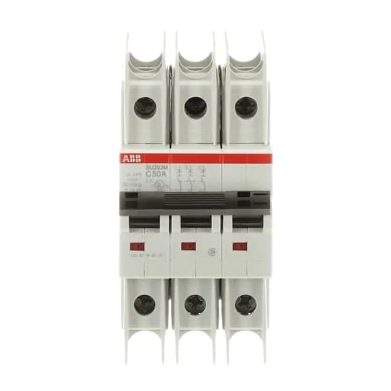 SU203M-C50 Miniature Circuit Breaker C-Char., 10kA, 50A, 3P UL489