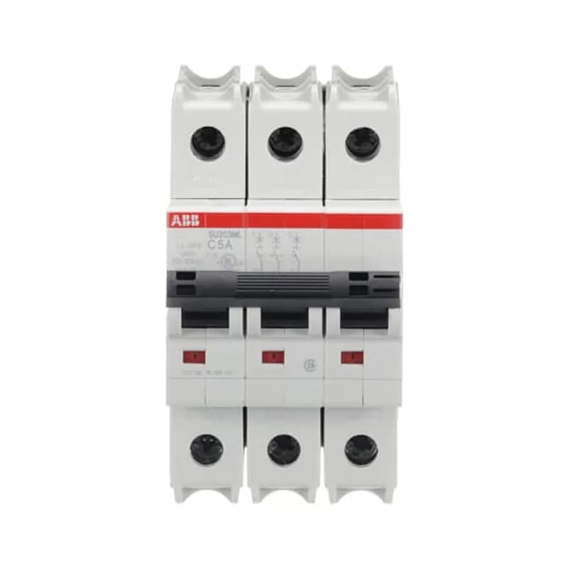 ABB - Electrification SU203ML-C5 - MCB SU200ML 3P C 5A UL 489