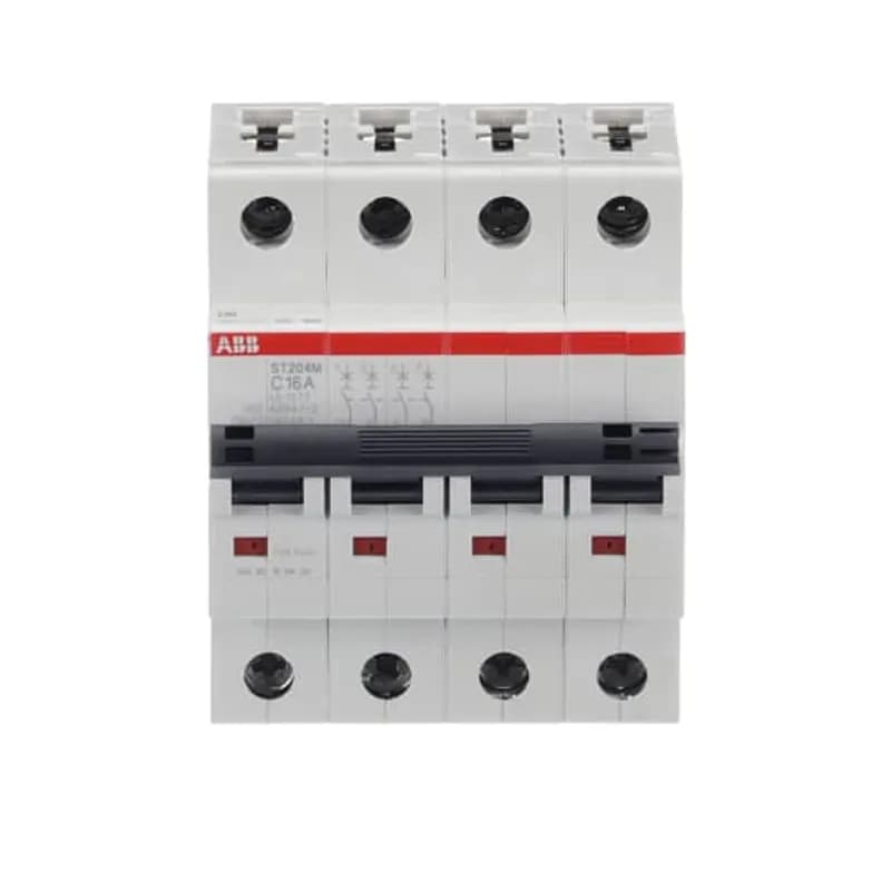 ST204M-C16 Miniature Circuit Breaker ST204M-C16 Miniature Circuit Breaker C-Char., 10kA, 16A, 4P