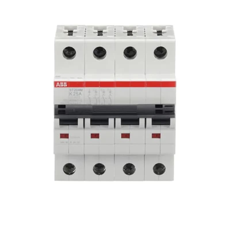 ST204M-K25 Miniature Circuit Breaker ST204M-K25 Miniature Circuit Breaker K-Char., 10kA, 25A, 4P