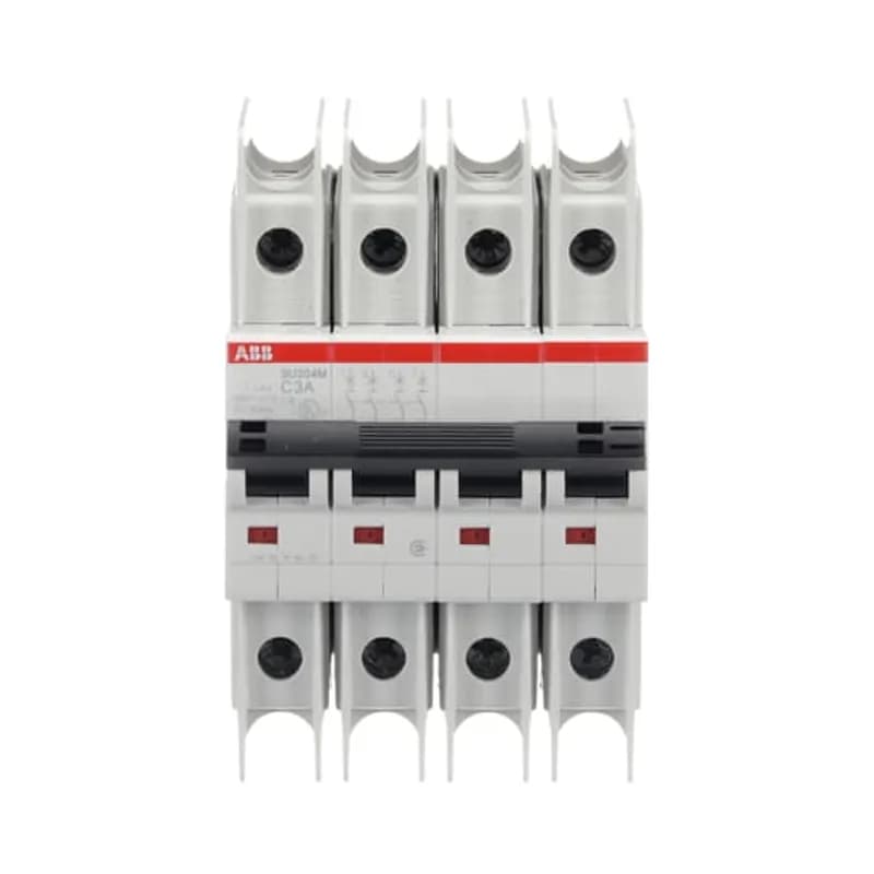 SU204M-C3 Miniature Circuit Breaker C-Char., 10kA, 3A, 4P UL489