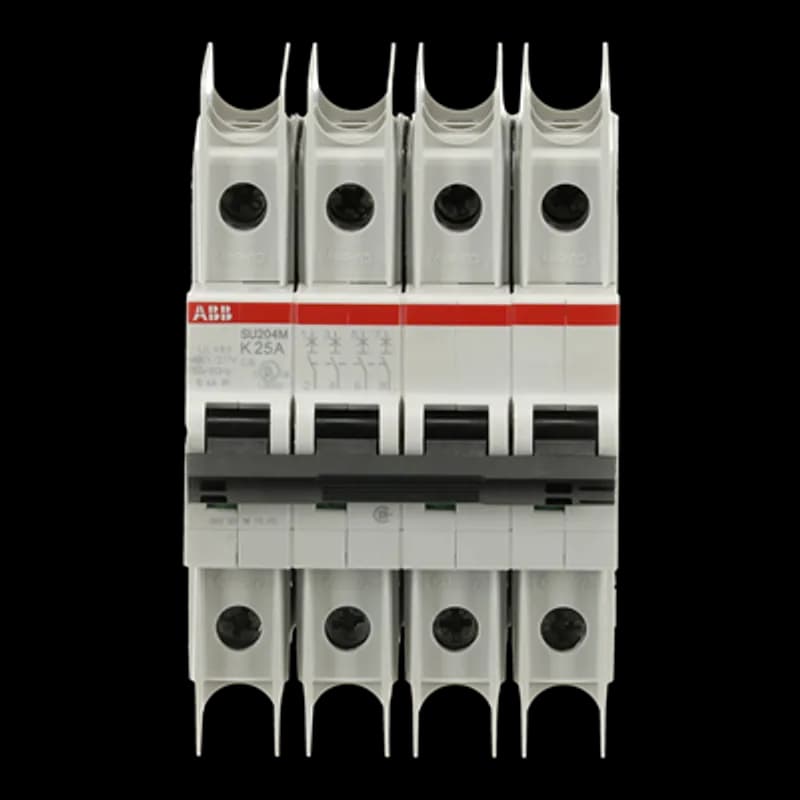 SU204M-K25 Miniature Circuit Breaker K-Char., 10kA, 25A, 4P UL489