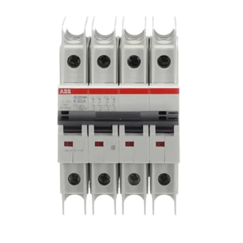 SU204M-K60 Miniature Circuit Breaker K-Char., 10kA, 60A, 4P UL489