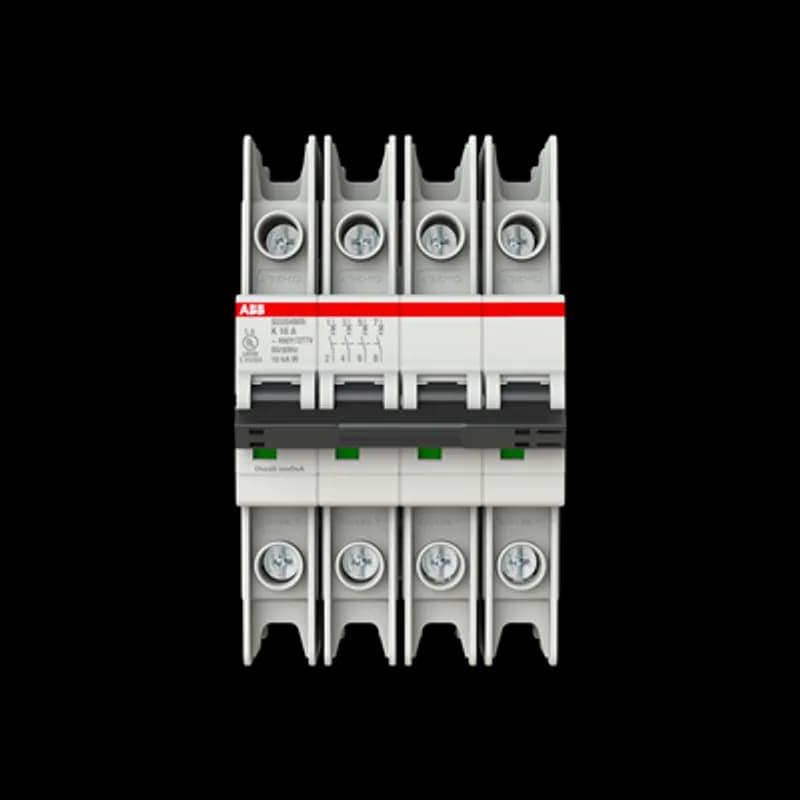 SU204MR-K16 MCB K-Char., 10kA, 16A, 4P, RTT UL 489, Ring Cable Lug