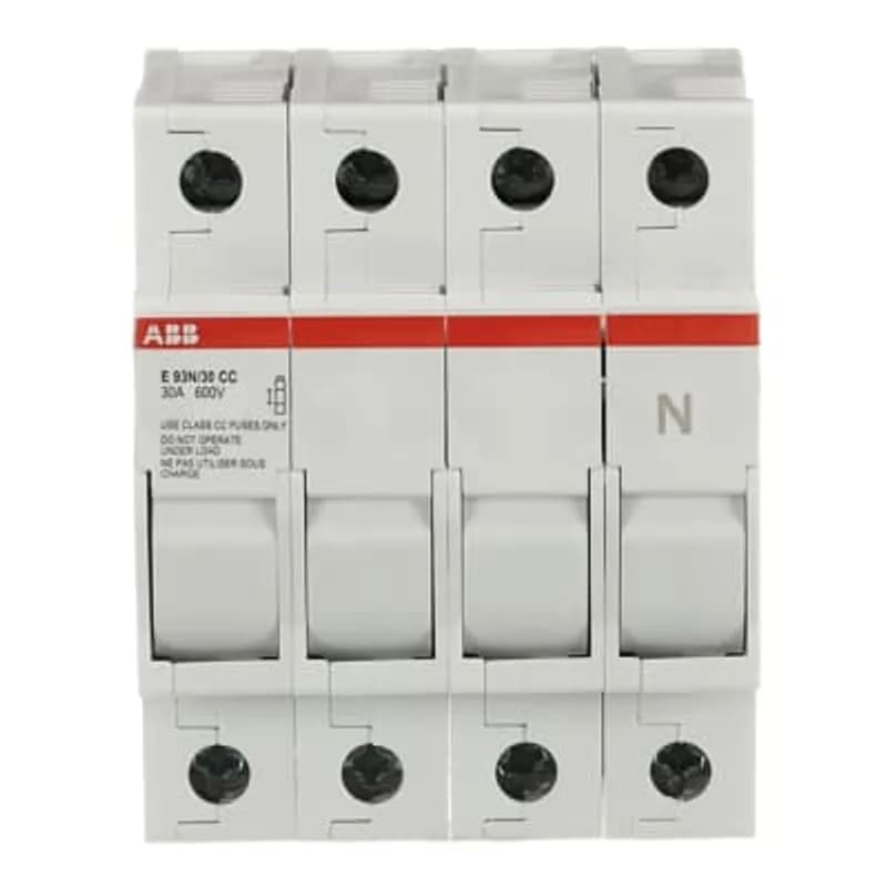 E 93N/30 CC is a fuseholder for overcurrent and short circuit protection specific for class CC fuses