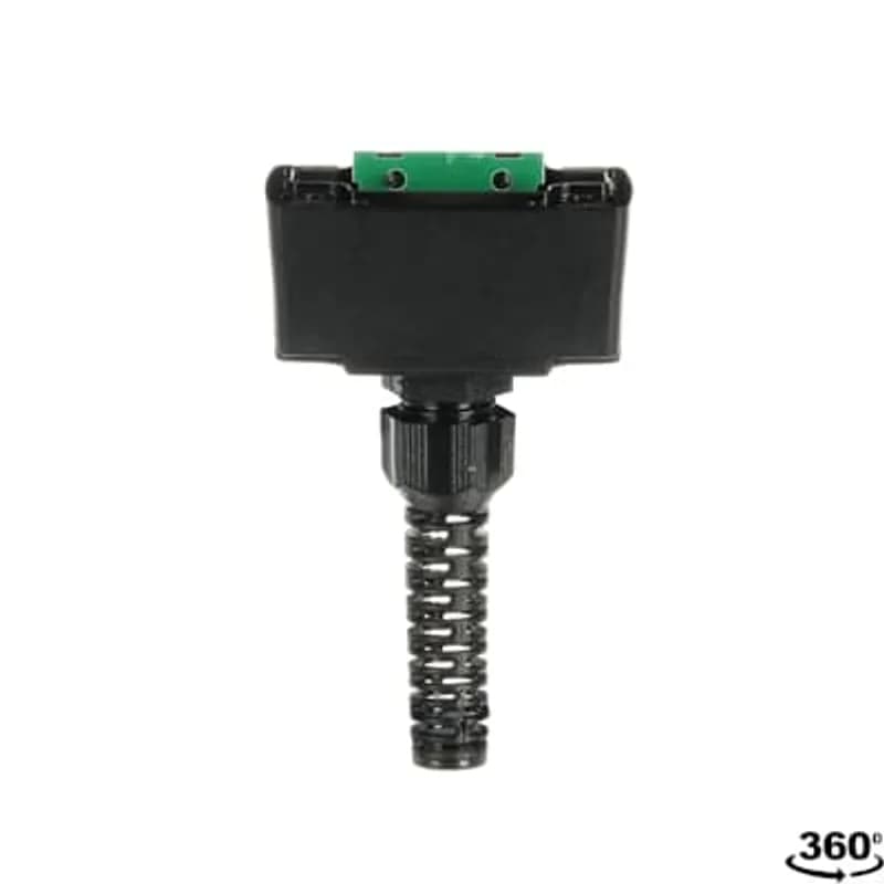 Bottom part with cable gland and PCB with 16 screw connections.