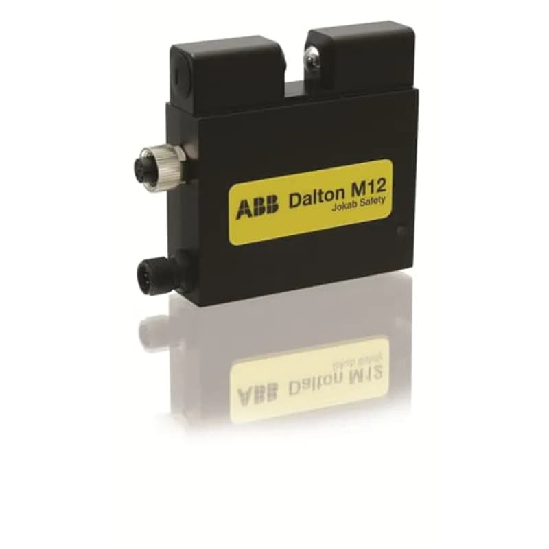 ABB - Electrification 2TLA020038R3200 - Electromechanical lock with ball latch. M12-8 male connector and M12-5 female connector for Adam. With Adam and Eva, the interlocking function can reach Ple/SIL3. Adam and Eva should be ordered separetely.