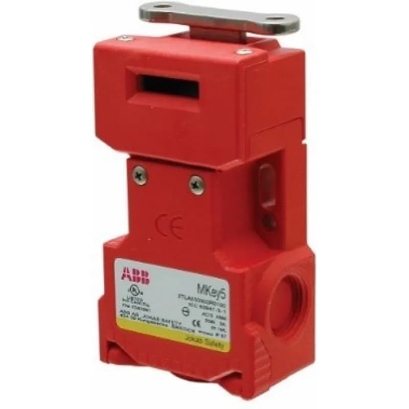 Mechanical Safety interlock switch, rugged polyester housing and head, 40N holding force. 2NC+1NO (actuator inserted). 3x 1/2NPT conduit entries. Delivered with standard key.