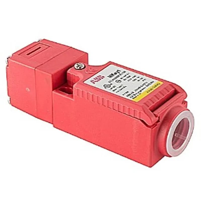 Mechanical Safety interlock switch, rugged polyester housing and head, 12N holding force. 2NC+1NO (actuator inserted). 1x 1/2NPT conduit entry. Delivered with flex key.