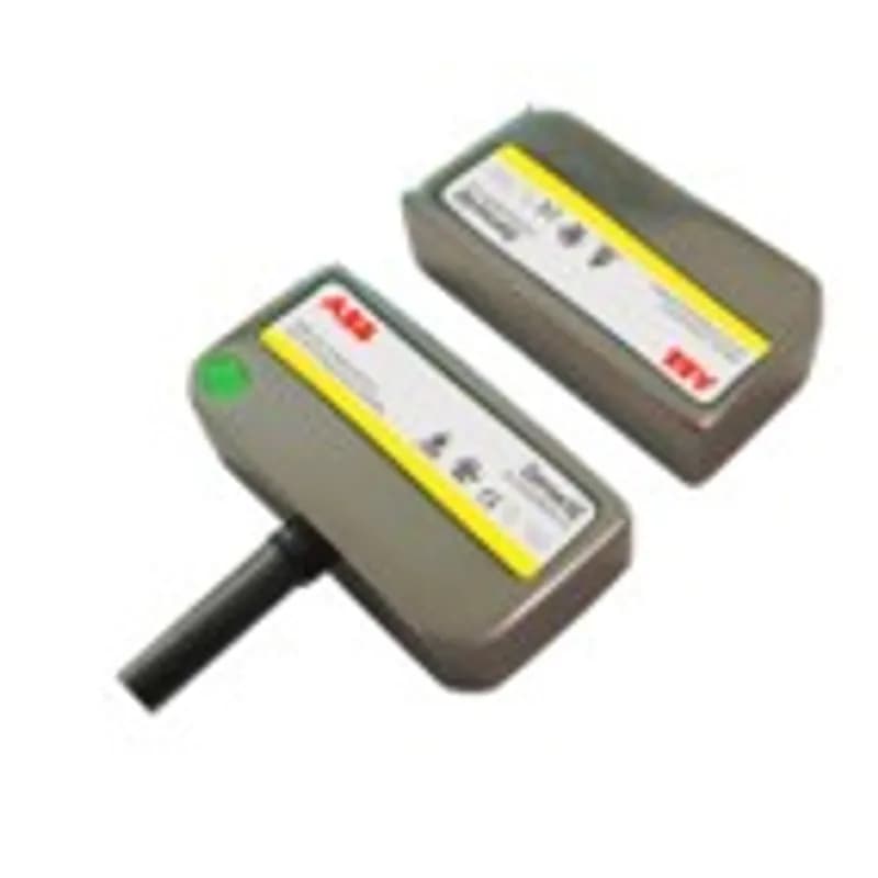 ABB - Electrification 2TLA050052R5150 - Safety magnetic switch complete with coded actuator, solid state outputs, 2NC+1NO (guard closed and actuator present), rear mounting holes, stainless steel, LED, 5m cable (8 leads).
