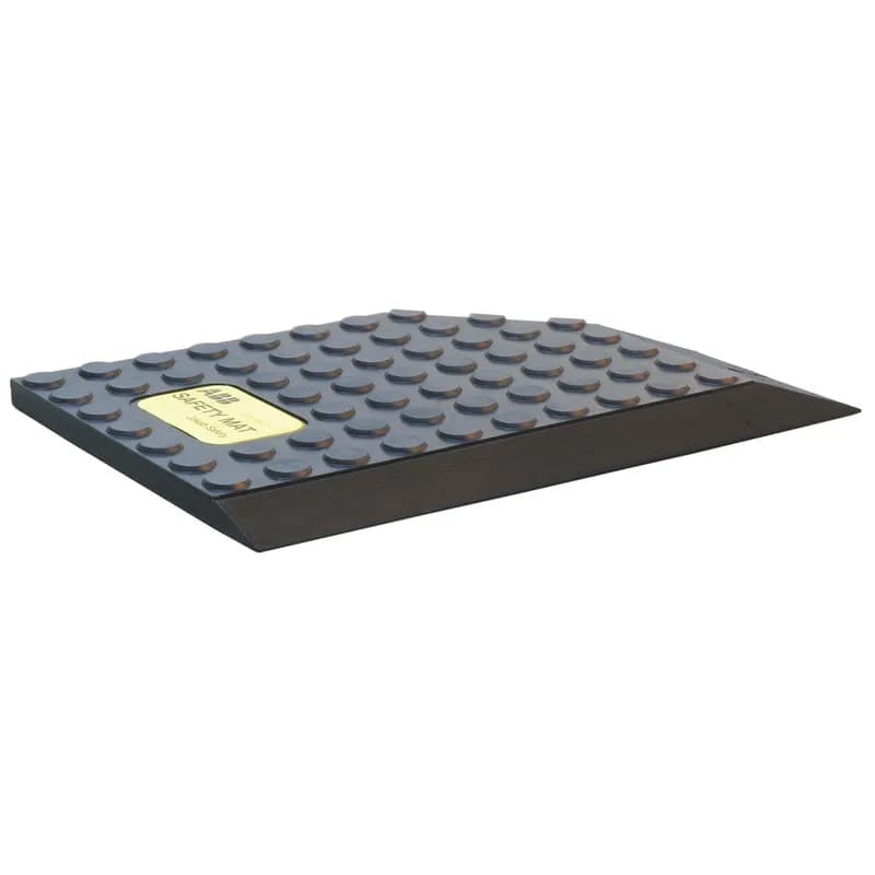 ABB - Electrification 2TLA858002R4800 - Safety mat with no trim, 36 inch x 36 inch, with 10m cable with flying leads coming out of long side, made our of Polyurethane, black with Eurodot design
