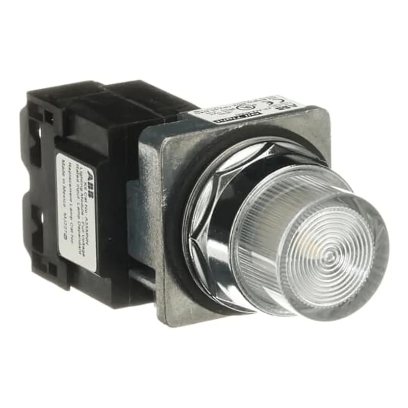 A3 30mm Pilot Lights,,,24V,Clear Lens Cap,LED