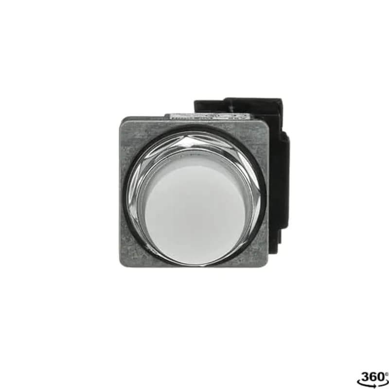 A3 30mm Pilot Lights,,,24V,White Cap,LED