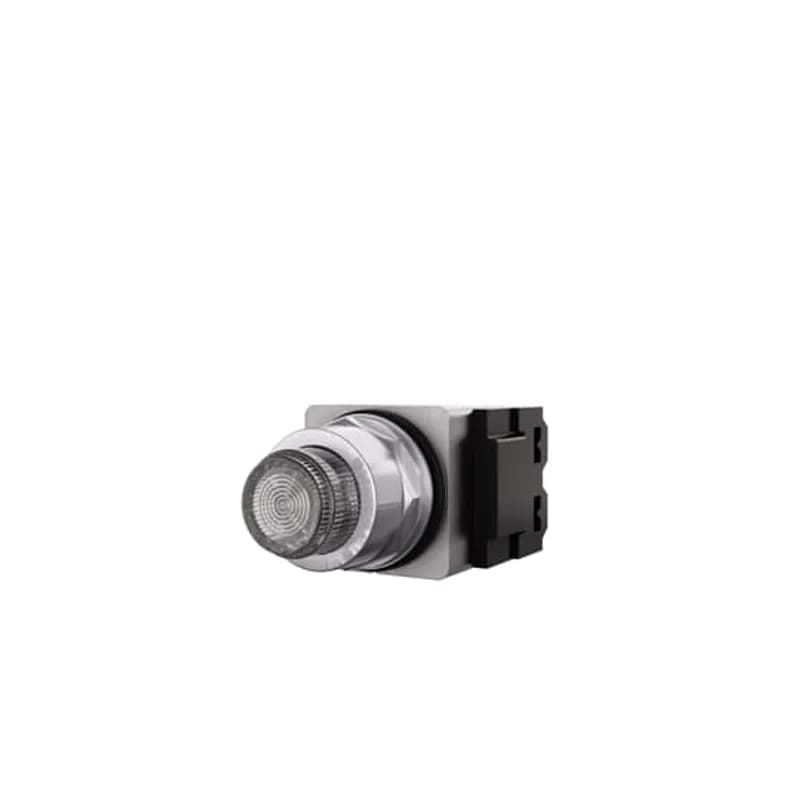 ABB - Electrification A3L4AA-6L5W - A3 30mm Pilot Lights,,,120V /6V transformer,White Cap,LED