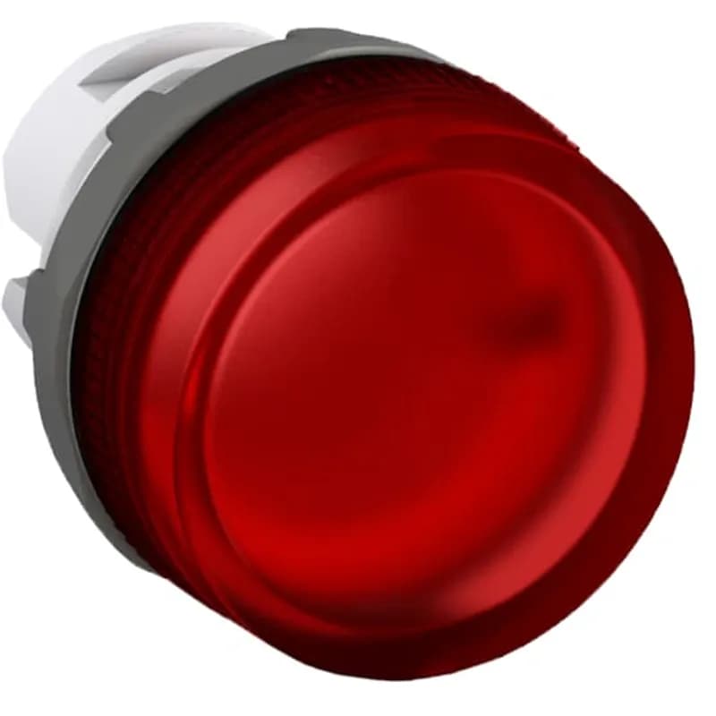 P/L ACTUATOR W/RED LENS LBLK LED