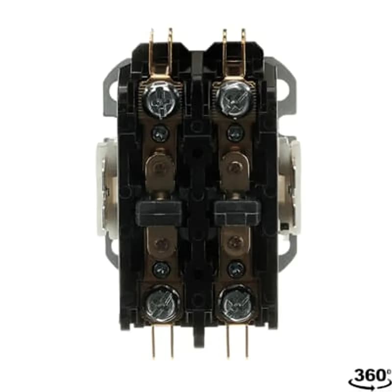 DP20C2P-1 DP contactor provide outstanding performance in various HVAC, Food service equipment, refrigeration and welding applications and meet all relevant standards, including UL, CSA and IEC. Industry standard mounting plate provides easily accessible mounting holes.